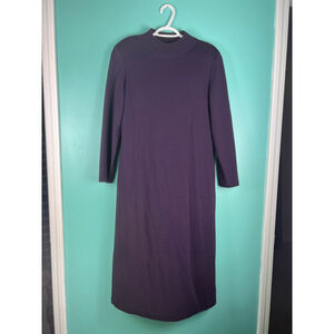 Vintage Sag Harbor Petite Sweater Dress in Plum Purple